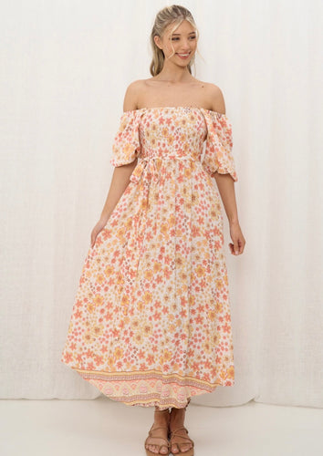 Desert bloom maxi dress