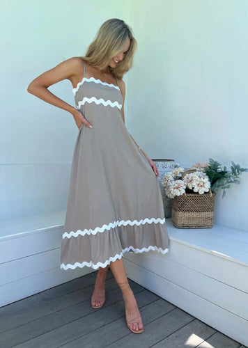 Lucille dress- Taupe