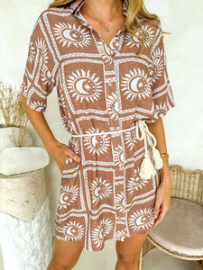 Sally Dress~Arcilla print