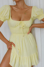 Load image into Gallery viewer, Olivia mini dress yellow