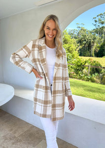 Amelia Coat- Neutral check