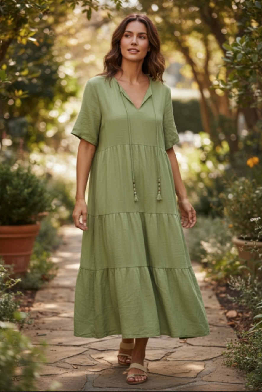 Gypsy Grove maxi dress green