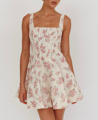 Britney floral mini dress