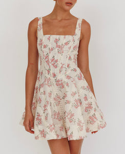 Britney floral mini dress
