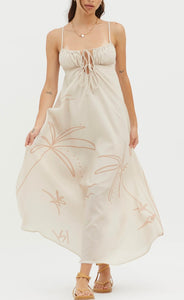 Palm beach maxi dress nude