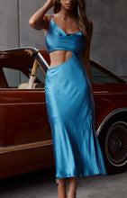 Load image into Gallery viewer, Blue Steel cocktail dress