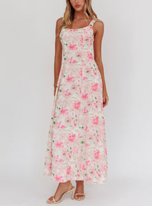 Poppy floral maxi dress