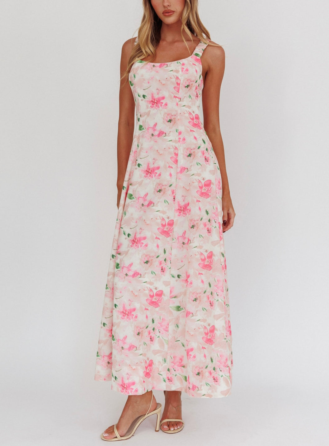 Poppy floral maxi dress