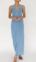 Load image into Gallery viewer, Maddison Denim maxi dress