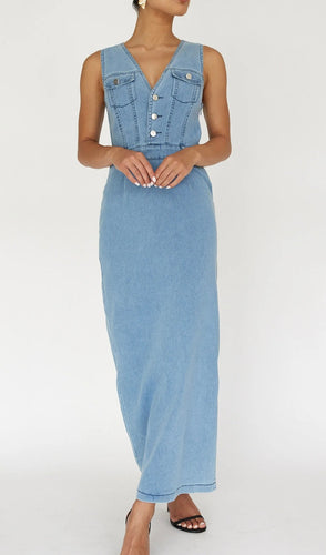 Maddison Denim maxi dress