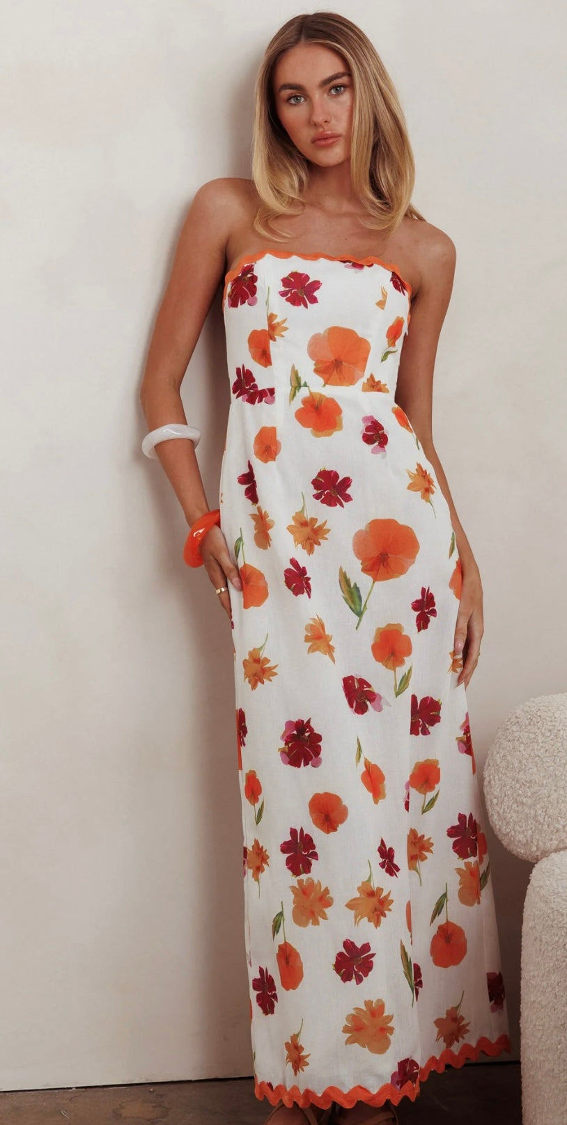 The Clover floral maxi dress