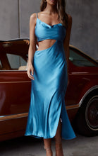 Load image into Gallery viewer, Blue Steel cocktail dress