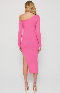 The Ava pink midi dress