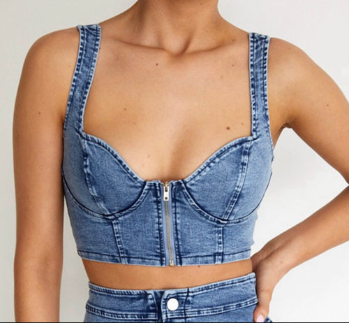 Blue Ivy Denim crop