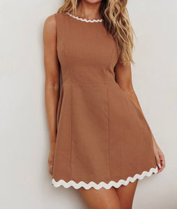 Amber Tan mini dress