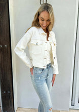 Load image into Gallery viewer, Luna Denim Jacket- White