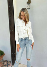 Load image into Gallery viewer, Luna Denim Jacket- White