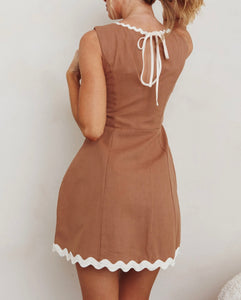 Amber Tan mini dress
