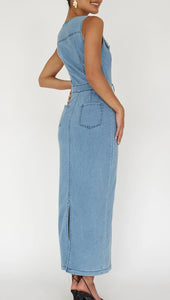 Maddison Denim maxi dress