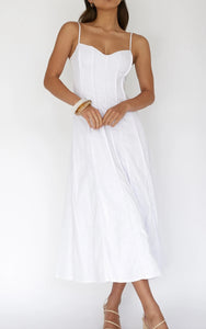 Florida white maxi dress