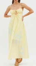 Load image into Gallery viewer, Palm beach maxi dress yellow