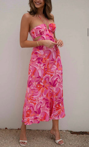 Atlanta pink floral dress