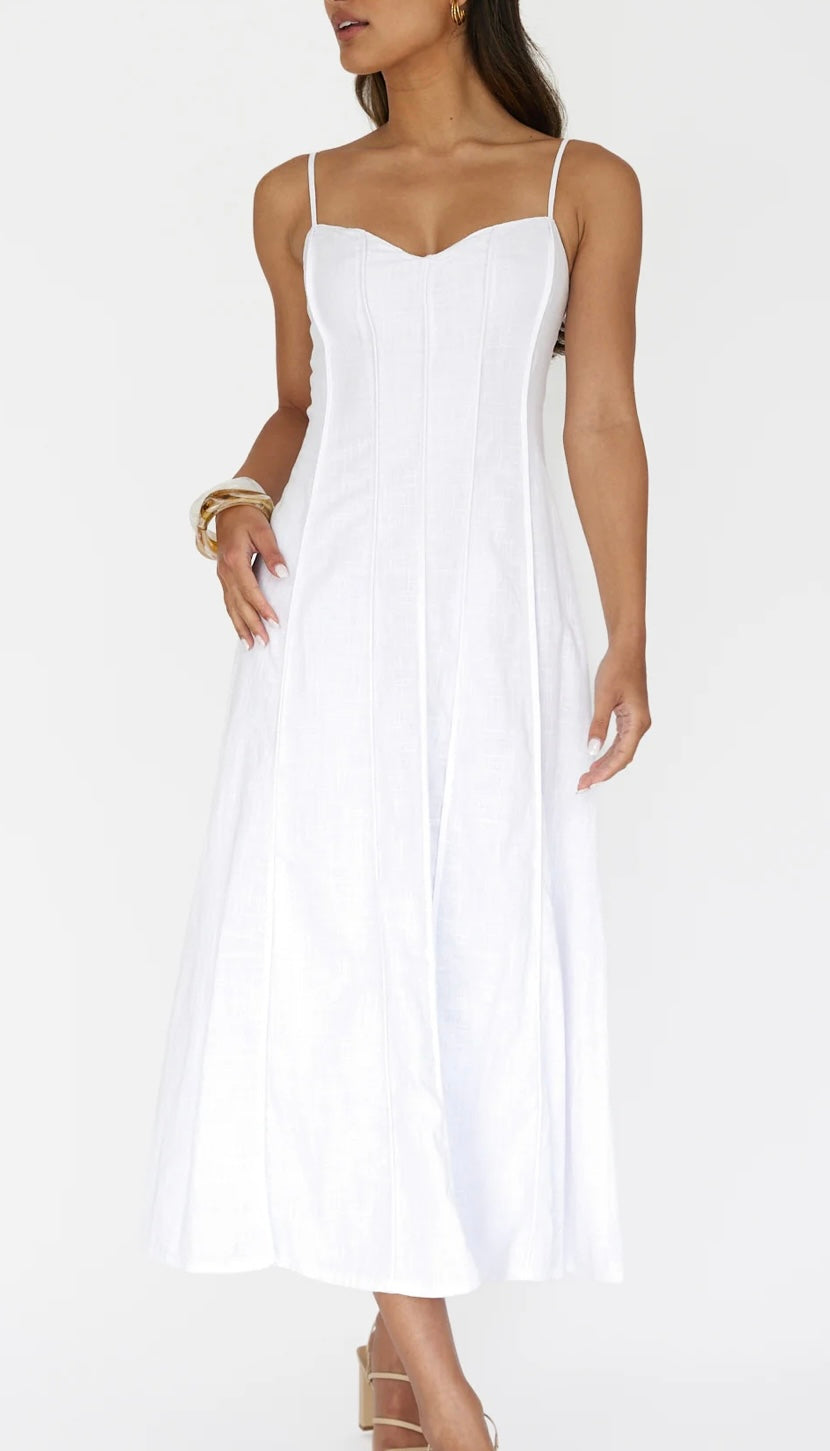 Florida white maxi dress