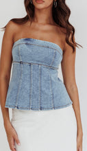 Load image into Gallery viewer, Estelle denim top