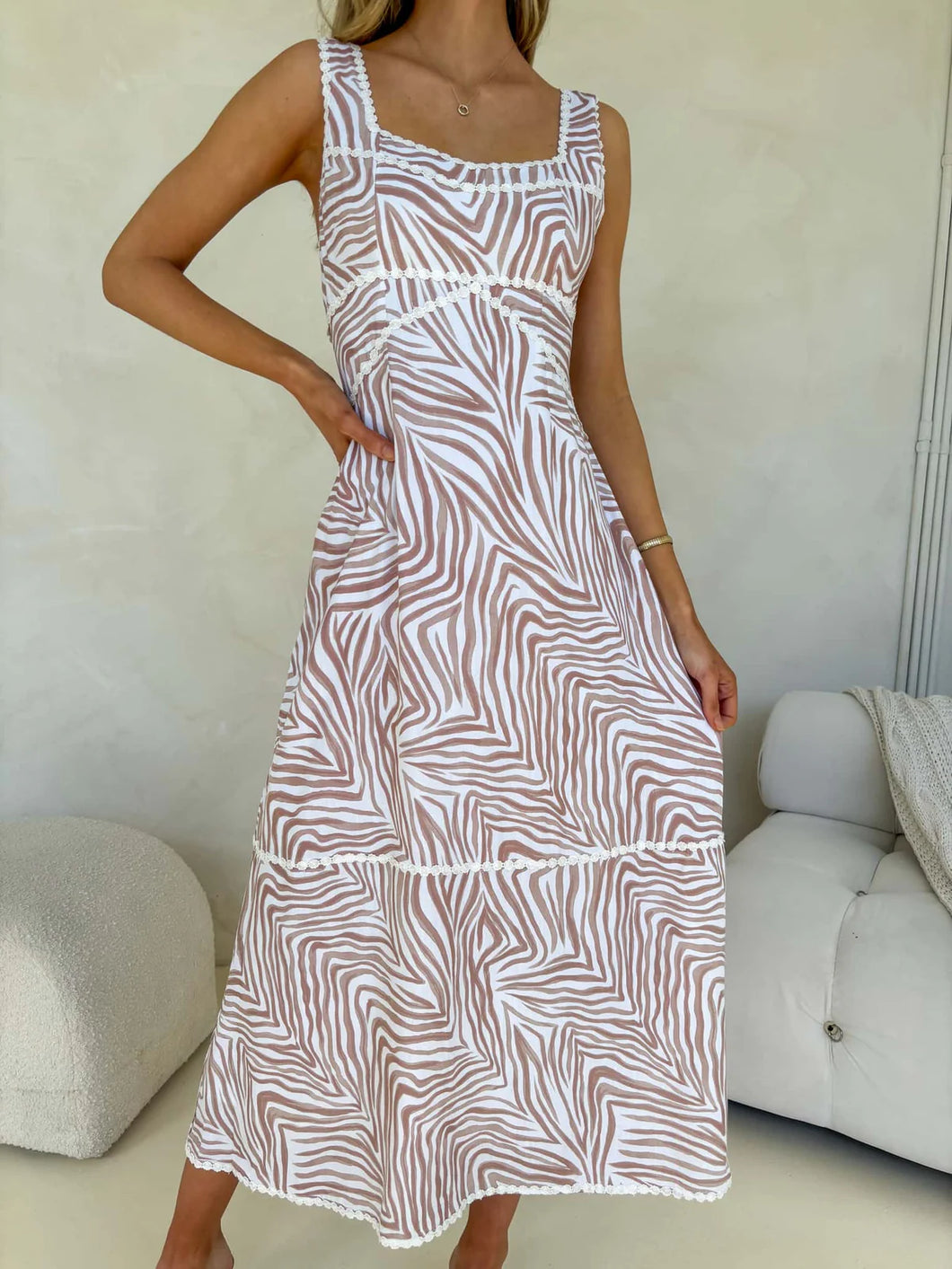Stella maxi dress- Zahara print