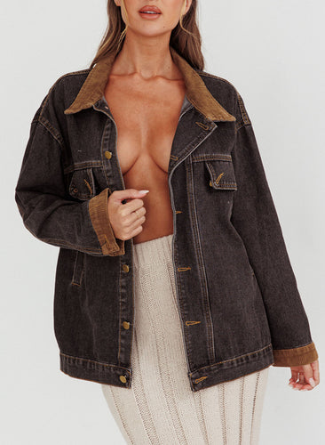 Rocky denim Jacket ( black)