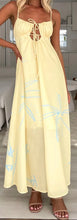 Load image into Gallery viewer, Palm beach maxi dress yellow