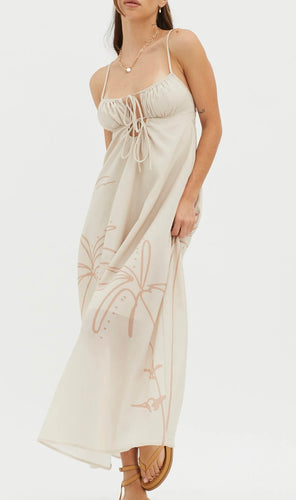 Palm beach maxi dress nude