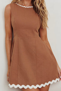 Amber Tan mini dress