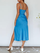 Load image into Gallery viewer, London blue midi dress