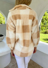 Load image into Gallery viewer, Maya Teddy Shacket- Cream