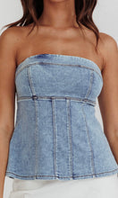 Load image into Gallery viewer, Estelle denim top