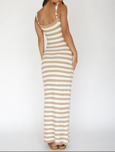 Gigi stripe knit dress