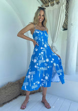 Load image into Gallery viewer, Prancer midi dress (Maldives print)