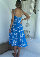 Load image into Gallery viewer, Prancer midi dress (Maldives print)