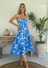 Load image into Gallery viewer, Prancer midi dress (Maldives print)