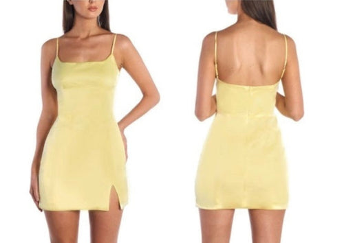lemon spritzer mini dress